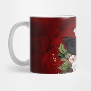 Crow with flowers Mug